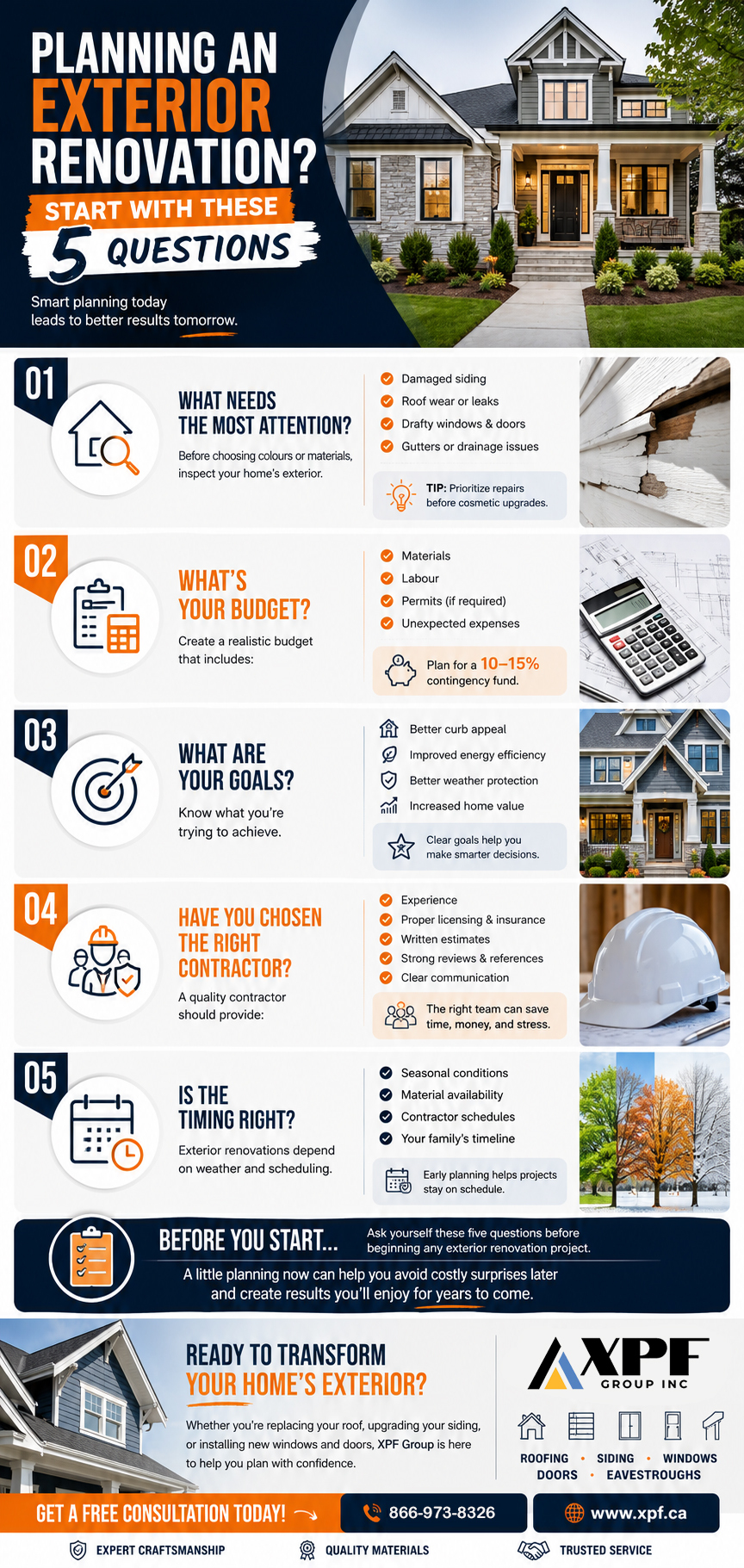 Infographic - Planning an Exterior Renovation? 5 Questions to Ask